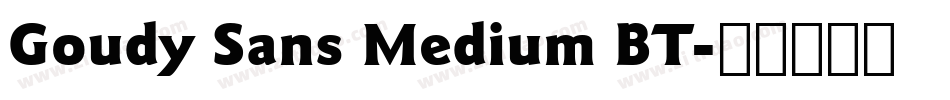 Goudy Sans Medium BT字体转换